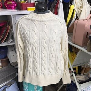 Aerie Cable Knit Sweater - Cream